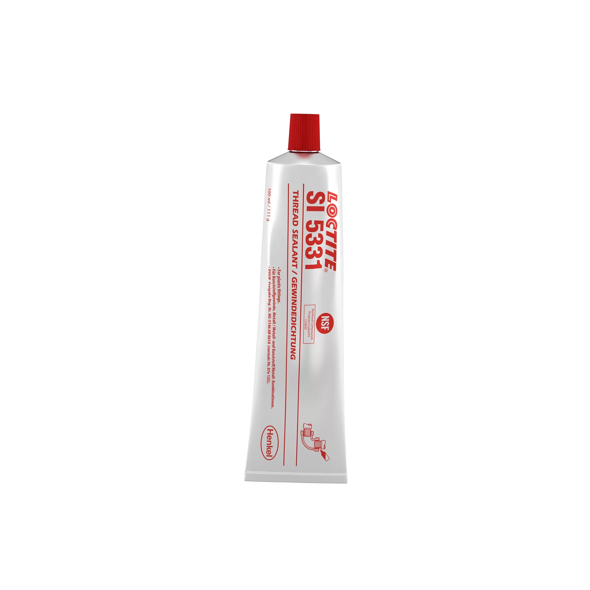 Keo loctite 5331-100ml (white, low strength silicone based thread sealant)